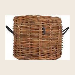 Maxi low rattan kurv, firkantet