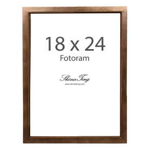 Ramme i valnd, 18x24 cm