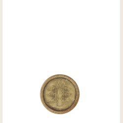 Coaster i recyclet tr med messing