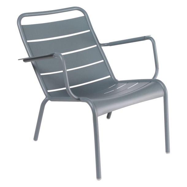 LUXEMBOURG LAV LOUNGESTOL M/ARMLN (2 stk. forpakning) Storm Grey