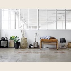 Deko-vase i stentj, brun/sort