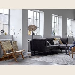 Deko-vase i stentj, brun/sort