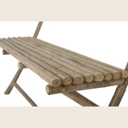 Bnk i bambus med rygln