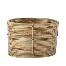 Oval kurv i rattan