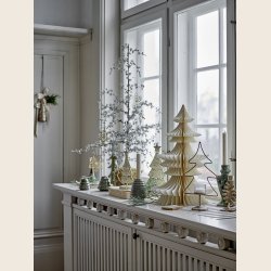 Miki lysestage i messinglook