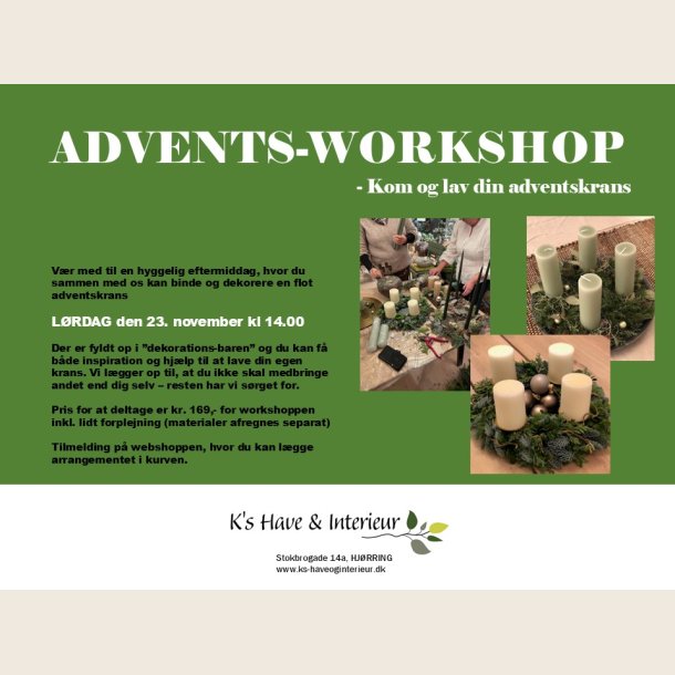 Advents workshop den 23. november