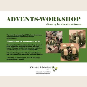 Advents workshop den 25. november