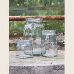 Anne Sofie glaskrukke i recyclet glas