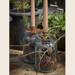 Anne Sofie glaskrukke i recyclet glas