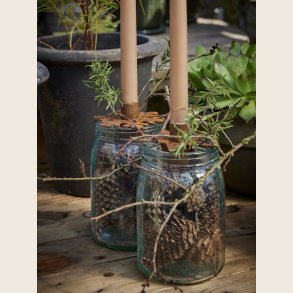 Anne Sofie glaskrukke i recyclet glas