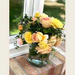 Anne Sofie glaskrukke i recyclet glas