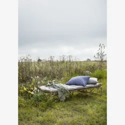 Plaid i genanvendt bomuld