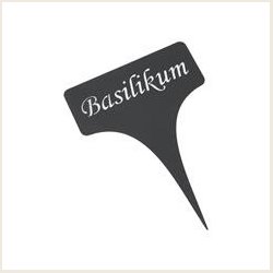 Planteskilte i sort metal