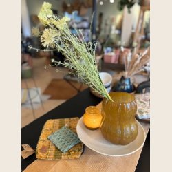 Evighedsbuket grn/hvid