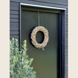 Kubu rattan dekorationskrans