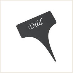 Planteskilte i sort metal