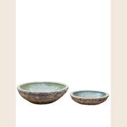 Elin fuglebad i keramik, jade