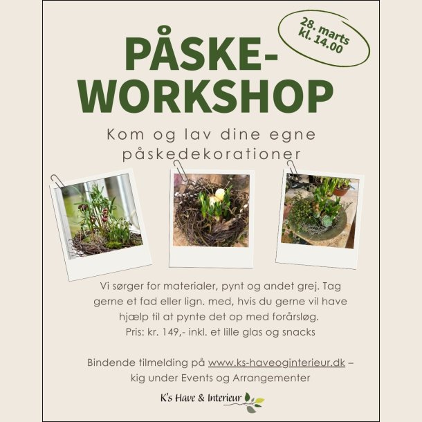 P�skesworkshop den 28. marts