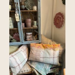 Vintage Kantha Fine Q puder i bomuld