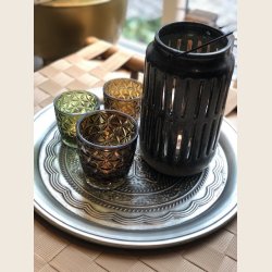 Galu fyrfadsstage med mnster