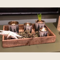 Fyrfadsstage med juletr