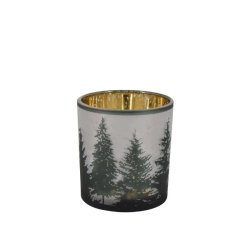 Fyrfadsstage med juletr