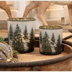 Fyrfadsstage med juletr