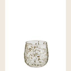 Fyrfadsstage med trrede blomster