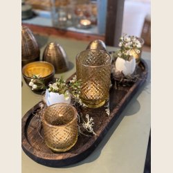 Fyrfadsstager med m�nster, 2 str.