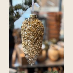 Kogle i glas med glimmer