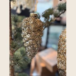 Kogle i glas med glimmer