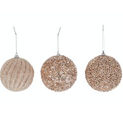 Glimmerjulekugler, st  3 stk. 