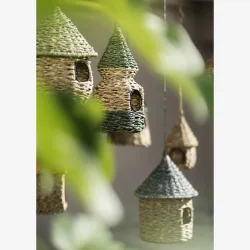 Fuglehus i flet, gr�n spids