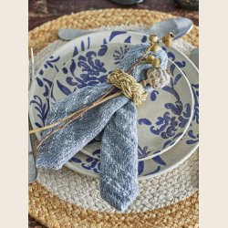 Heidi bomuldsservietter, bl, 4 stk. 