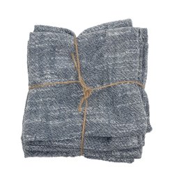 Heidi bomuldsservietter, bl, 4 stk. 