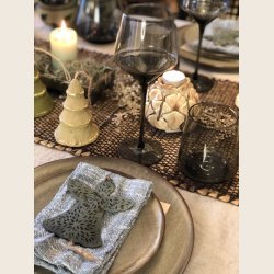 Heidi bomuldsservietter, bl, 4 stk. 