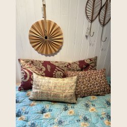 Vintage Kantha Sari puder i bomuld