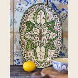 Karlie serveringsfad, grn