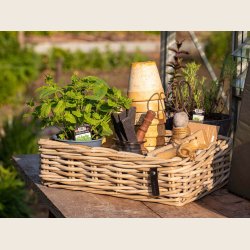 Kubu rattan kurvest, rekt. 