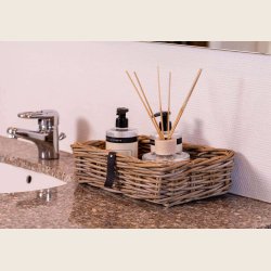 Kubu rattan kurvest, rekt. 