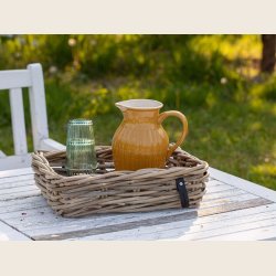 Kubu rattan kurvest, rekt. 