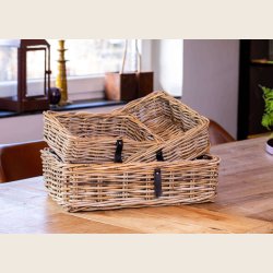 Kubu rattan kurvest, rekt. 