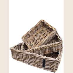 Kubu rattan kurvest, rekt. 