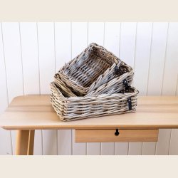 Kubu rattan kurvest, rekt. 