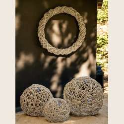 Kubu rattan dekorationskugle