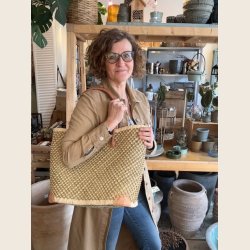 Kurvetasker, vaffelflet