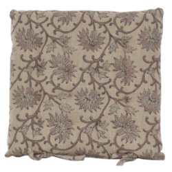 Siddehynde med bindebnd, 40x40 cm