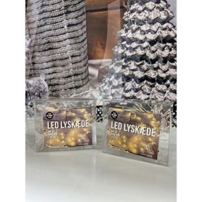 LED-lyskde med 100 sm perlelys