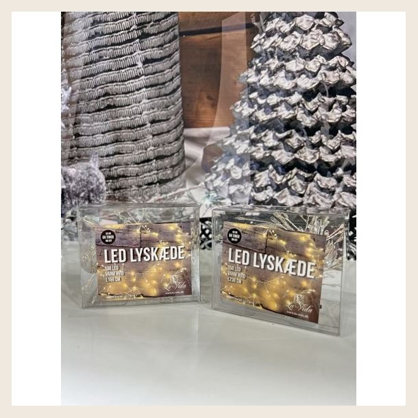 LED-lyskde med 100 sm perlelys