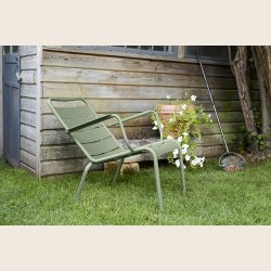 LUXEMBOURG LAV LOUNGESTOL M/ARMLN (2 stk. forpakning)